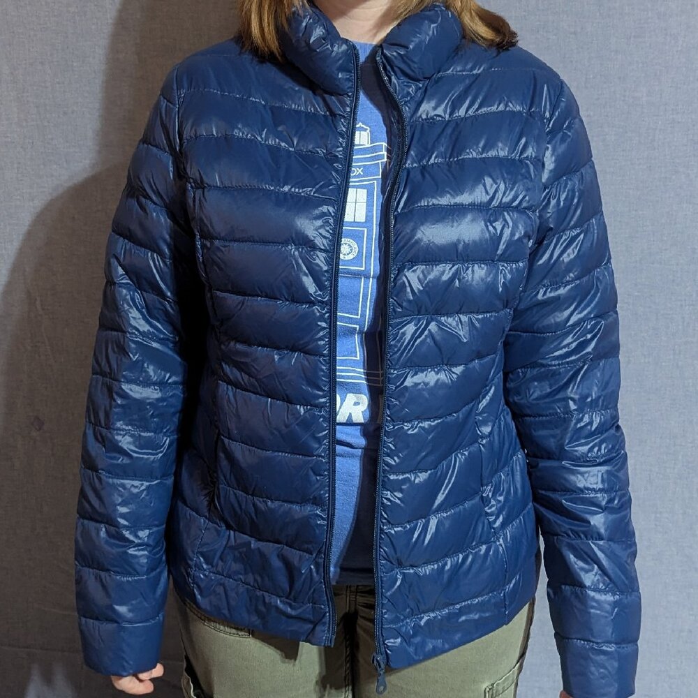 Nuage Sport Down Puffer Jacket – Slate Blue – Women’s M – NWT